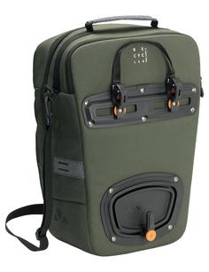 Rückansicht von VAUDE eBack Single Fahrradtasche khaki