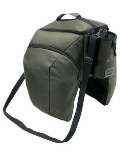 Rückansicht von VAUDE eSilkroad Plus (UniKlip) Fahrradtasche khaki