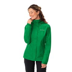 Rückansicht von VAUDE Women's Escape Light Jacket Outdoorjacke Damen apple green