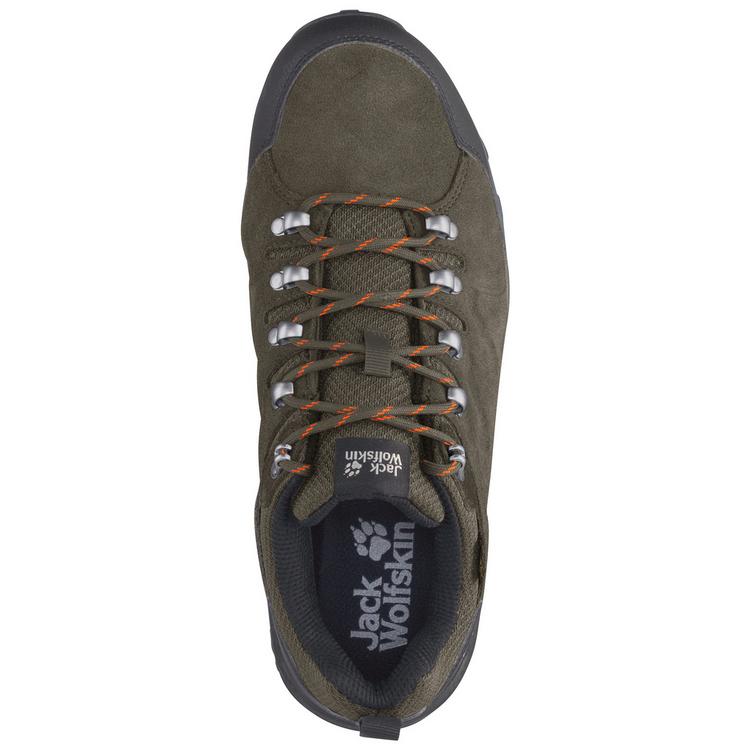 Jack Wolfskin Jack Wolfskin REFUGIO TEXAPORE LOW M Wanderschuhe Herren - khaki / phantom - 8 | SportScheck