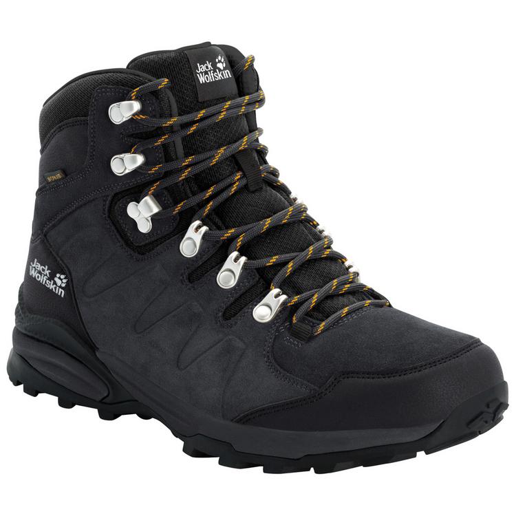 Jack Wolfskin Jack Wolfskin REFUGIO TEXAPORE MID M Wanderschuhe Herren - phantom / burly yellow XT - 9 | SportScheck