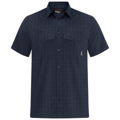 Jack Wolfskin THOMPSON SHIRT MEN Kurzarmhemd Herren night blue checks