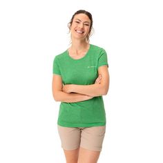 Rückansicht von VAUDE Women's Essential T-Shirt T-Shirt Damen apple green