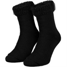 Black Snake Thermosocken Fleecy Freizeitsocken Damen Schwarz