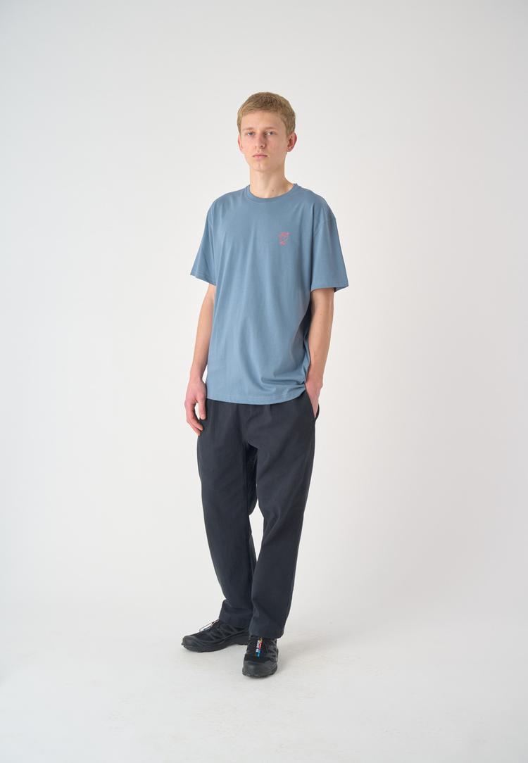 Cleptomanicx Cleptomanicx Sketch Gull Printshirt Herren - Blue Mirage - 1 | SportScheck