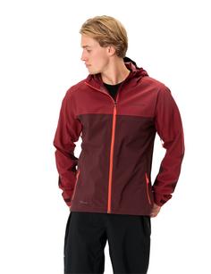 Rückansicht von VAUDE Men's Moab Rain Jacket Outdoorjacke Herren dark oak