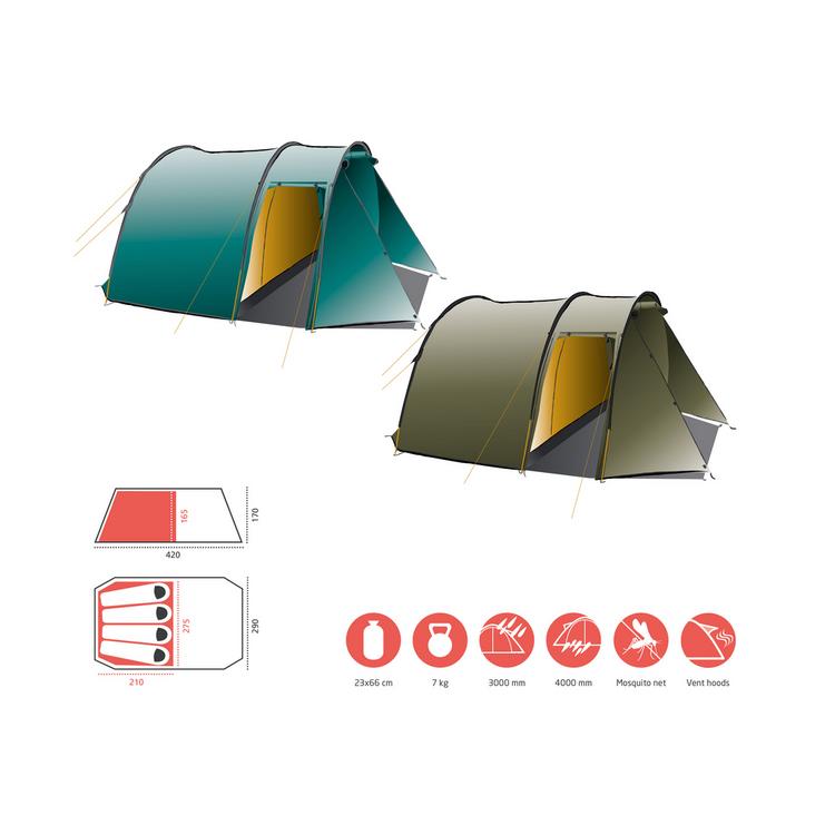 Grand Canyon Grand Canyon ROBSON 4 Tunnelzelt - Capulet Olive - 0 | SportScheck