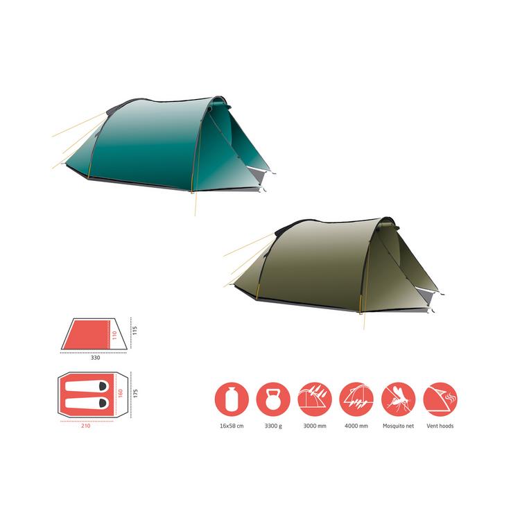 Grand Canyon Grand Canyon ROBSON 2 Tunnelzelt - Capulet Olive - 0 | SportScheck