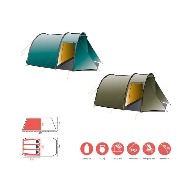 Grand Canyon Grand Canyon ROBSON 3 Tunnelzelt - Capulet Olive - 0 | SportScheck