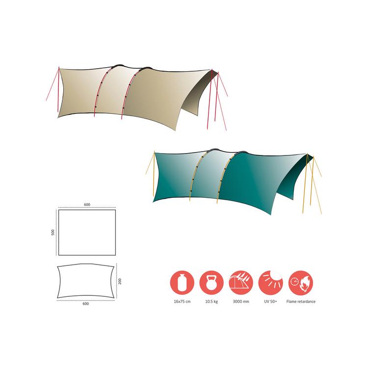 Grand Canyon Grand Canyon TAHUTA SHELTER 5 Tarp - Blue Grass - 0 | SportScheck