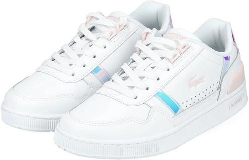 Rückansicht von Lacoste Sneaker Sneaker Damen Weiß/Pink