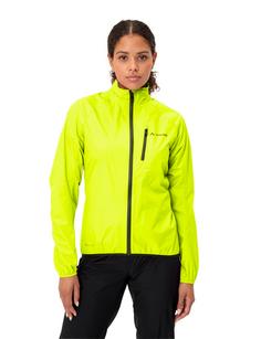 Rückansicht von VAUDE Women's Drop Jacket III Outdoorjacke Damen neon yellow