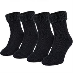 Black Snake 2 Paar Thermosocken Fleecy Freizeitsocken Herren Anthrazit