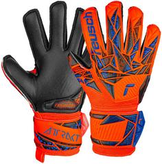 Reusch Attrakt Silver Junior Fingerhandschuhe 2211 hyper orng/elec blue/blck