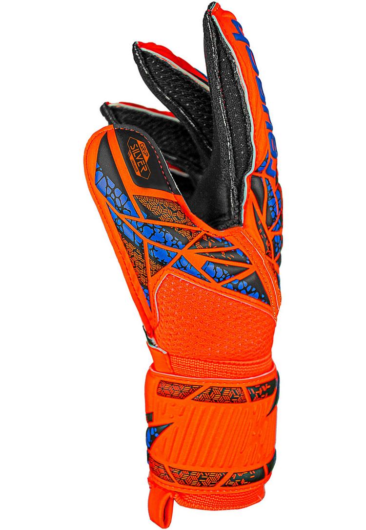 Reusch Reusch Attrakt Silver Junior Torwarthandschuhe - 2211 hyper orng/elec blue/blck - 0 | SportScheck