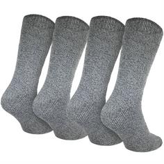 Rückansicht von Black Snake 2 Paar Thermosocken Fleecy Freizeitsocken Herren Grau