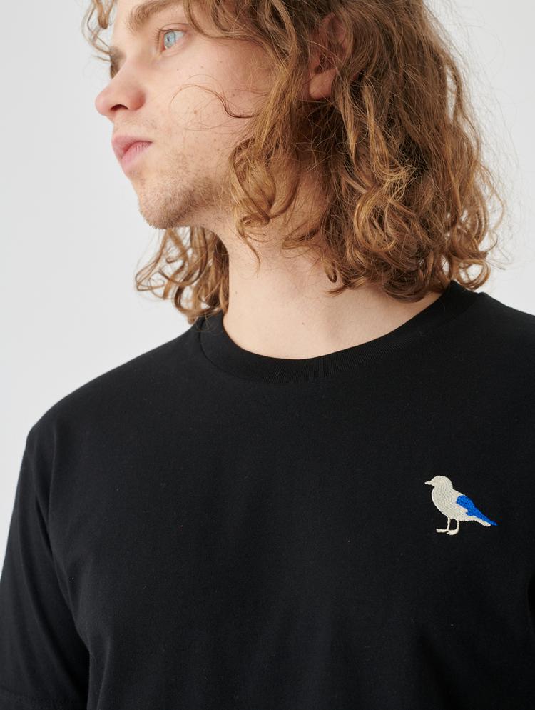 Cleptomanicx Cleptomanicx Embro Gull T-Shirt Herren - Black - 2 | SportScheck