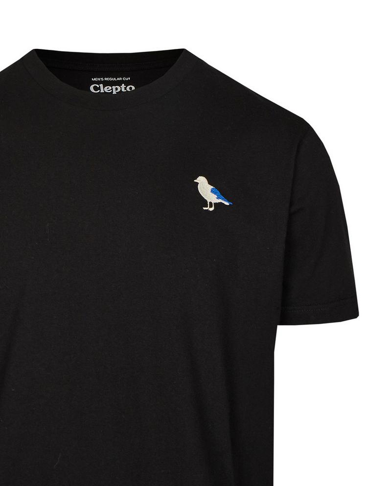 Cleptomanicx Cleptomanicx Embro Gull T-Shirt Herren - Black - 3 | SportScheck