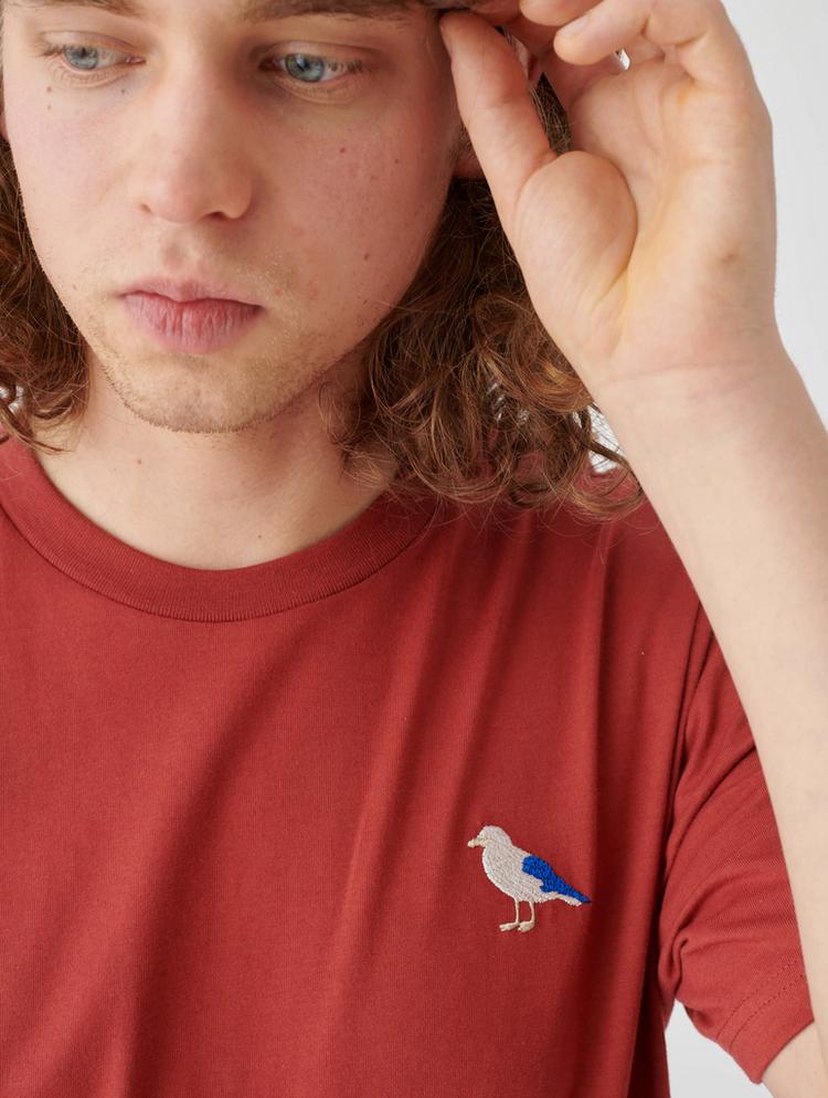 Cleptomanicx Cleptomanicx Embro Gull T-Shirt Herren - Rosewood - 3 | SportScheck