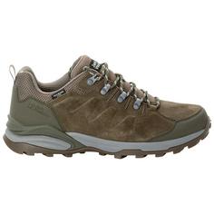 Rückansicht von Jack Wolfskin REFUGIO TEXAPORE LOW M Wanderschuhe Herren cold coffee