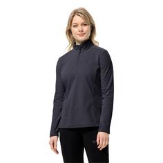 Rückansicht von Jack Wolfskin TAUNUS HZ W Fleecepullover Damen graphite