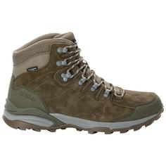 Rückansicht von Jack Wolfskin REFUGIO TEXAPORE MID M Wanderschuhe Herren cold coffee