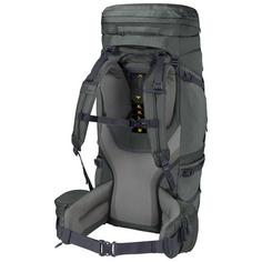 Rückansicht von Jack Wolfskin DENALI 75+10 MEN Trekkingrucksack slate green