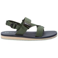 Rückansicht von Jack Wolfskin URBAN ENTDECKUNG BELT SANDAL M Outdoorsandalen Herren thyme green