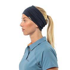 Rückansicht von Jack Wolfskin MERINO HEADBAND Stirnband night blue