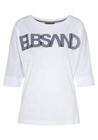 ELBSAND 3/4-Arm-Shirt Longshirt Damen - bright white