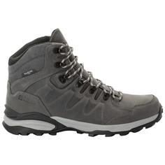 Rückansicht von Jack Wolfskin REFUGIO PRIME TEXAPORE MID M Wanderschuhe Herren slate grey