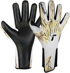 Reusch Pure Contact GluePrint Strapless Torwarthandschuhe 1131 white / gold / black