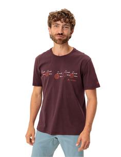 Rückansicht von VAUDE Men's Cyclist T-Shirt V T-Shirt Herren dark oak