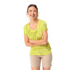 Rückansicht von VAUDE Women's Skomer AOP T-Shirt T-Shirt Damen sunbeam