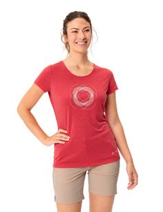 Rückansicht von VAUDE Women's Skomer Print T-Shirt II T-Shirt Damen flame