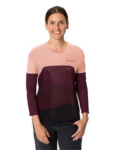 Rückansicht von VAUDE Women's Moab LS T-Shirt V T-Shirt Damen soft rose