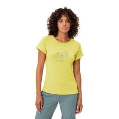 Rückansicht von VAUDE Women's Cyclist 2 T-Shirt T-Shirt Damen mimosa