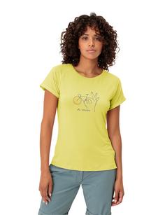 Rückansicht von VAUDE Women's Cyclist 2 T-Shirt T-Shirt Damen mimosa