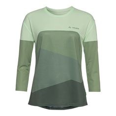 VAUDE Women's Moab LS T-Shirt V T-Shirt Damen willow green