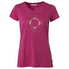 VAUDE Women's Skomer Print T-Shirt II T-Shirt Damen rich pink