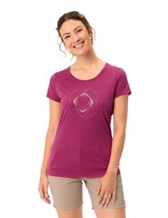 Rückansicht von VAUDE Women's Skomer Print T-Shirt II T-Shirt Damen rich pink