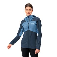 Rückansicht von VAUDE Women's Simony 2,5L Jacket IV Outdoorjacke Damen pastel blue