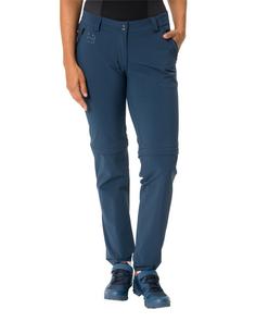 Rückansicht von VAUDE Women's Yaras ZO Pants Funktionshose Damen dark sea