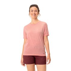 Rückansicht von VAUDE Women's Mineo Striped T-Shirt T-Shirt Damen physalis