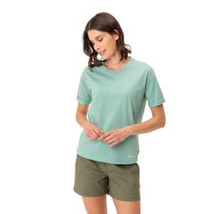 Rückansicht von VAUDE Women's Mineo Striped T-Shirt T-Shirt Damen jade