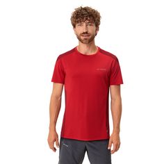 Rückansicht von VAUDE Men's Elope T-Shirt T-Shirt Herren red