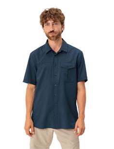 Rückansicht von VAUDE Men's Rosemoor Shirt II Funktionsbluse Herren dark sea uni