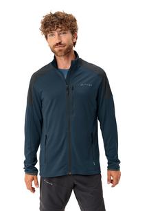 Rückansicht von VAUDE Men's Elope Fleece Jacket II Outdoorjacke Herren dark sea