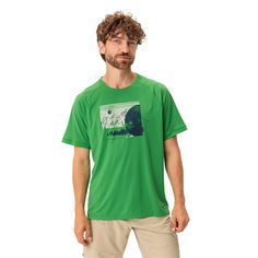 Rückansicht von VAUDE Men's Gleann T-Shirt II T-Shirt Herren apple green