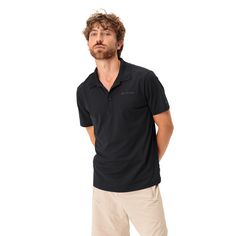 Rückansicht von VAUDE Men's Essential Polo Shirt T-Shirt Herren black